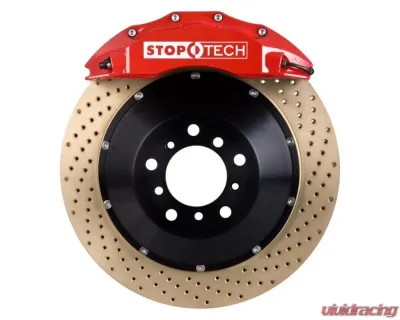 StopTech Big Brake Kit Black Caliper Drilled Rotor Front Porsche 3.8L 83.789.6C00.74 - 83.789.6C00.74