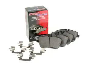 StopTech PosiQuiet Semi-Metallic Brake Pads Audi Rear Red 104.13861