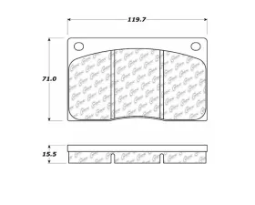 StopTech Brake Pads, Ceramic, Front, Black, Honda Civic 2006-2011, 104.0135