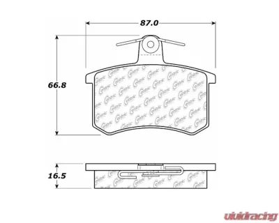 StopTech Performance Brake Pads for Honda Civic 2006-2011, Red, 104.0228 - 104.02280