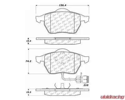 StopTech High-Performance Brake Rotor, Black, Front, Honda Civic 2006-2011, 104.0555 - 104.05550