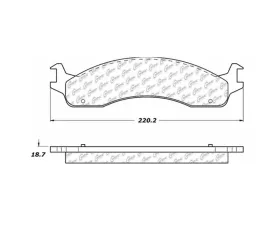 StopTech Brake Rotor, Front, Red, for Ford Mustang 2015-2023, 104.0655