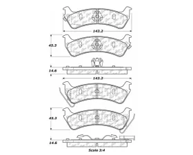StopTech Brake Pads - Performance, Front, Red - Honda Civic 2006-2011 - 104.0666