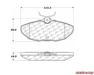 StopTech Performance Brake Pads for Honda Civic 2016-2021, Front, 104.0806 - 104.08060