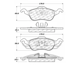 StopTech Brake Rotor, Front, Black, Ford Mustang 2015-2023, 104.0816