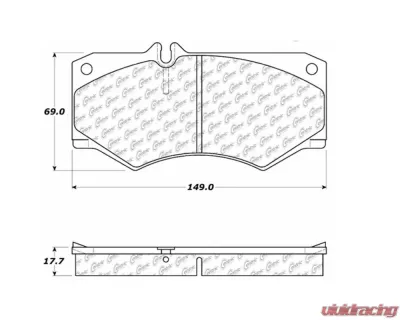 StopTech Brake Pads for Honda Civic 2006-2011, Ceramic, Front, 104.0927 - 104.09270