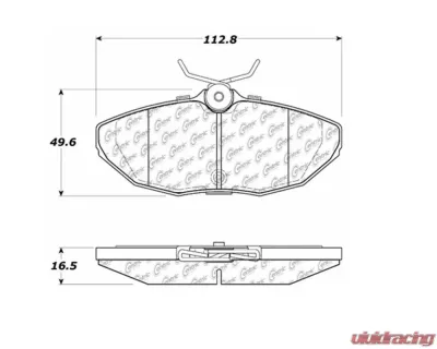 StopTech Brake Pads for Honda Civic 2006-2011, Ceramic, Front, 104.0944 - 104.09440