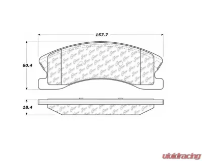 StopTech Performance Brake Pads for Honda Civic 2006-2011, Red 104.0945 - 104.09450