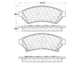 StopTech Brake Rotor, Front, Black, Ford Mustang 2015-2023, 104.1075