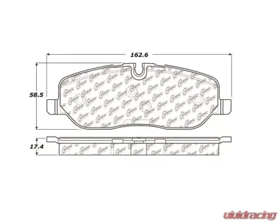 StopTech Performance Brake Pads for Ford Mustang 2015-2023, Red, 104.1098 - 104.10980