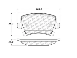 StopTech Performance Brake Pads for Ford Mustang 2015-2023, Red 104.1108 - 104.11080 - Image 5