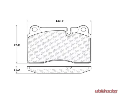 StopTech Brake Pads for Ford Mustang 2015-2023, Ceramic, Front, 104.1263 - 104.12630