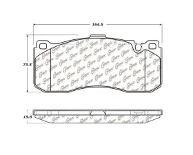 StopTech Performance Brake Pads for Honda Civic 2006-2011, Red, 104.1371