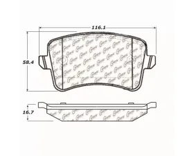 StopTech Brake Pads for Honda Civic 2006-2011, Ceramic, Front 104.1386