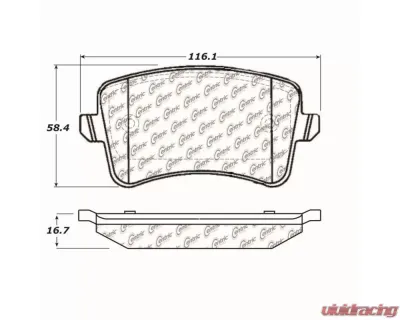 StopTech Brake Pads for Honda Civic 2006-2011, Ceramic, Front 104.1386 - 104.13860