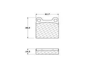 StopTech Brake Pads for Ford Mustang 2015-2023, Ceramic, Front, 105.0031