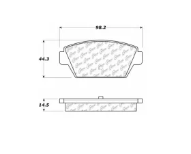 StopTech Brake Pads - Front, Ceramic, Red for BMW 3 Series 2006-2013 - 105.0329