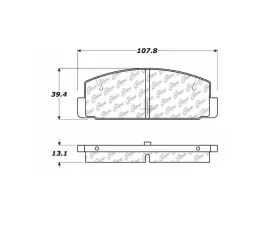 StopTech Brake Pads, Front, Red, for BMW 3 Series 2007-2013, 105.0332