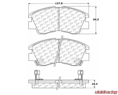 StopTech Brake Rotor Set, Front, Silver, Honda Civic 2006-2011, 105.0349 - 105.03490