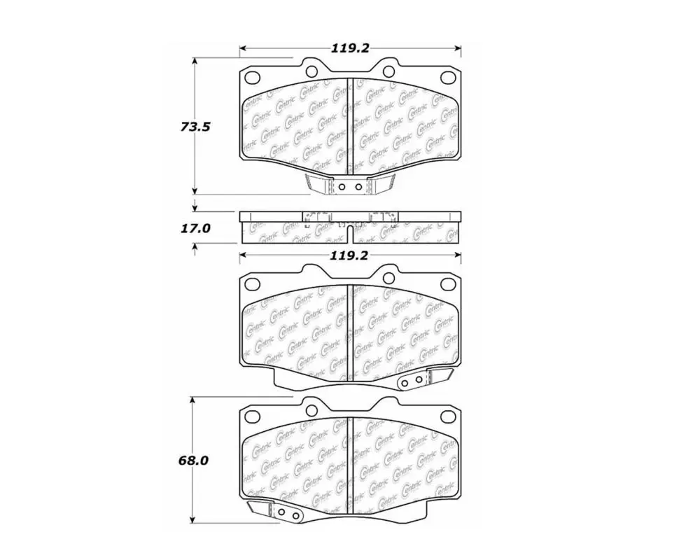 StopTech Brake Pads for Honda Civic 2006-2011, Front, Ceramic, 105.0436 - 105.04360