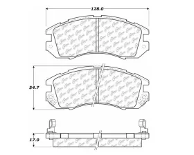 StopTech Brake Pads, Front, Ceramic, Black, for Honda Civic 2006-2011 - 105.047