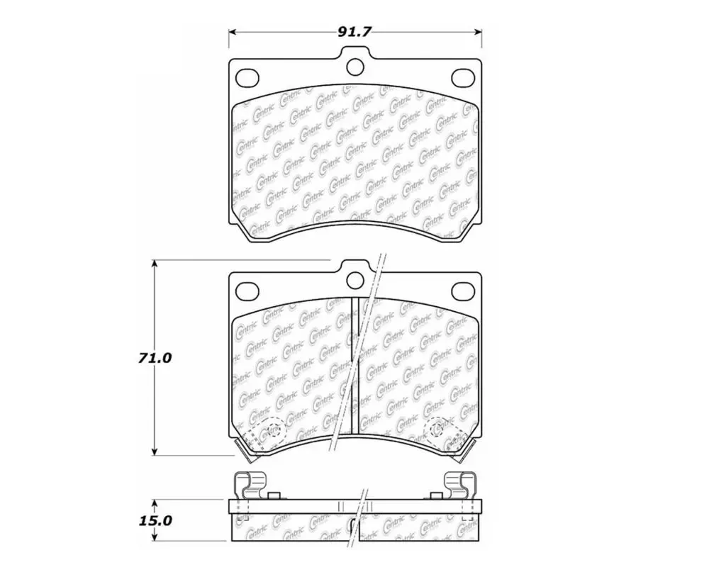StopTech Brake Pads, Front, Red, Ford Mustang 2015-2023, 105.0473 - 105.04730