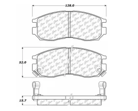 StopTech Brake Pads - Front, Red, Performance for Honda Civic 2006-2011 105.0484