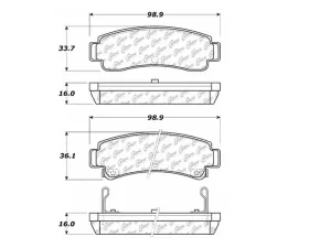 StopTech Performance Brake Pads for Honda Civic 2006-2011, Front, 105.0511