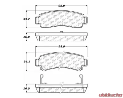 StopTech Performance Brake Pads for Honda Civic 2006-2011, Front, 105.0511 - 105.05110