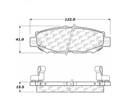StopTech Performance Brake Pads for Ford Mustang 2015-2023, 105.0572