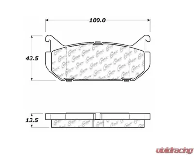 StopTech Performance Brake Pads for BMW 3 Series 2006-2011, 105.0584 - 105.05840