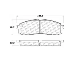 StopTech Brake Pads - Front, Ceramic, Red - Honda Civic 2006-2011 105.0622
