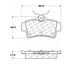 StopTech Performance Brake Rotor, Front, Silver, Ford Mustang 2015-2023, 105.0627