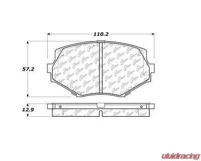 StopTech Brake Rotor, Front, Black, for Honda Civic 2006-2011, 105.0635 - 105.06350