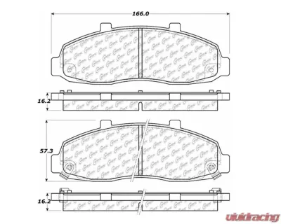 StopTech Brake Pads for Ford Mustang 2015-2020, Ceramic, Front, 105.0679 - 105.06790