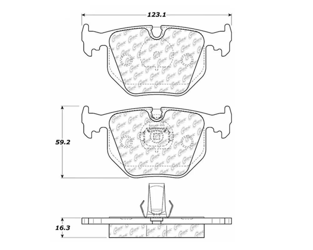 StopTech Brake Pads for Honda Civic 2006-2011, Ceramic, Front, 105.0683 - 105.06830