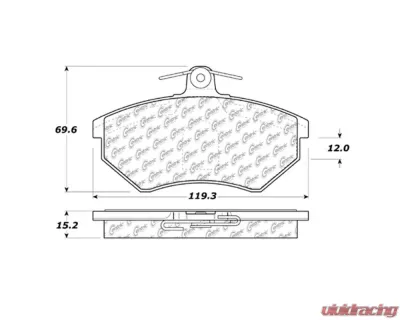 StopTech Brake Pads for Honda Civic 2006-2011, Ceramic, Front, 105.0696 - 105.06960
