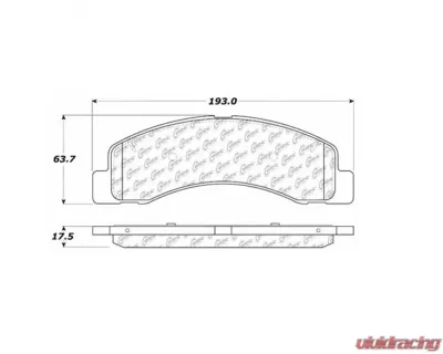 StopTech Brake Pads - Front, Ceramic, Black, Ford Mustang 2015-2023, 105.0756 - 105.07560