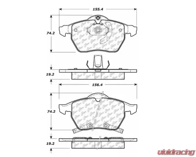 StopTech Brake Rotor, Front, Silver, Ford Mustang 2015-2023, 105.0819 - 105.08190