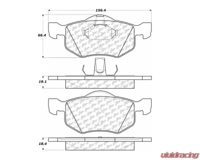 StopTech Brake Rotor Set, Front, Black, for Honda Civic 2006-2011, 105.0843 - 105.08430