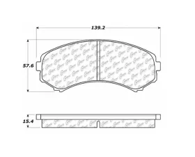 StopTech Brake Pads, Front, Ceramic, Black, for Honda Civic 2006-2011, 105.0867