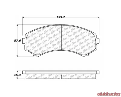 StopTech Brake Pads, Front, Ceramic, Black, for Honda Civic 2006-2011, 105.0867 - 105.08670
