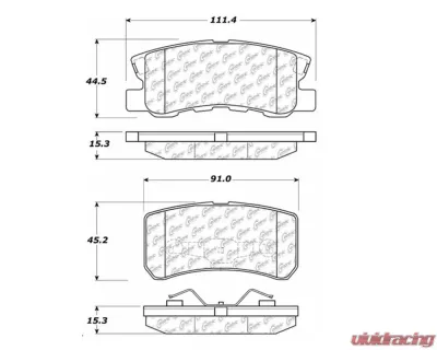StopTech Brake Rotor Set, Front, Silver, for Ford Mustang 2015-2023, 105.0868 - 105.08680