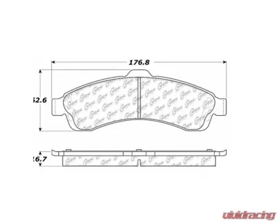 StopTech Brake Rotor, Front, Black, for Ford Mustang 2015-2022, 105.0882 - 105.08820