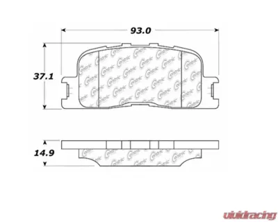StopTech Performance Brake Pads for Ford Mustang 2015-2023, 105.0885 - 105.08850