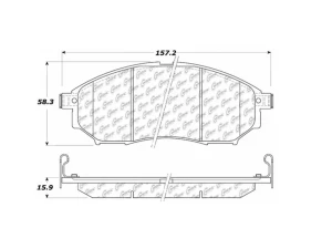StopTech Performance Brake Pads for Subaru WRX 2002-2007, Red 105.0888 - 105.08880 - Image 2