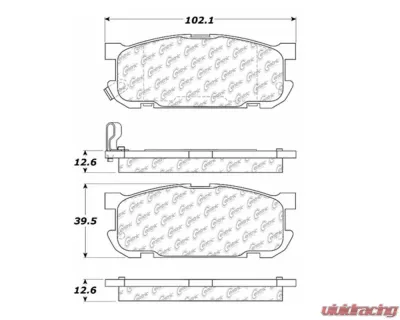StopTech Performance Brake Pads for BMW 3 Series 2007-2013, 105.0891 - 105.08910