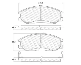 StopTech Brake Pads for Honda Civic 2006-2011, Front, Ceramic, 105.0903