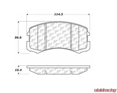 StopTech Brake Pads - High-Performance for Ford Mustang 2015-2020, 105.0904 - 105.09040