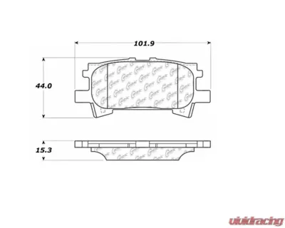 StopTech Brake Pads for Ford Mustang 2015-2023, Ceramic, Front 105.0996 - 105.09960